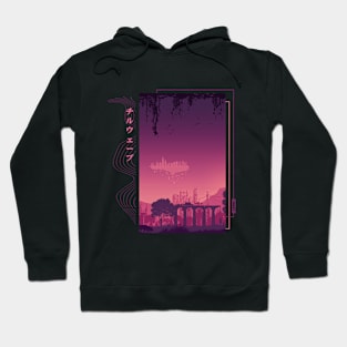 Vaporwave landscape Hoodie